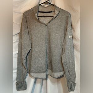 Nike Jogging Shirt Women’s 1/4 Zip Dri-Fit Pullover Thermal Lined Sweatshirt